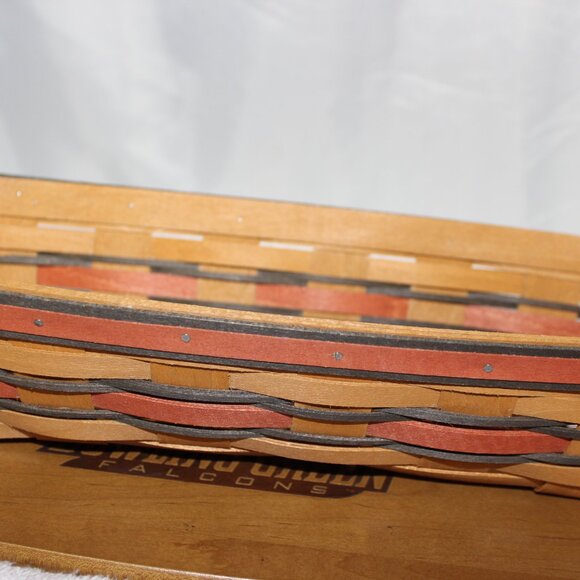 Longaberger Bowling Green Falcons Cracker Basket set #15 - Picture 4 of 7